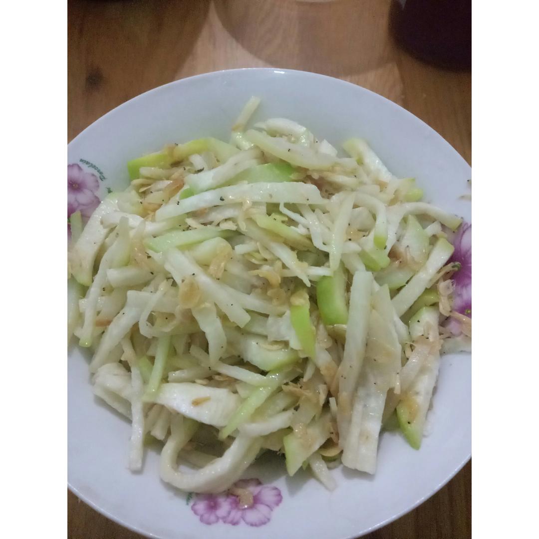 萝卜丝炒虾皮