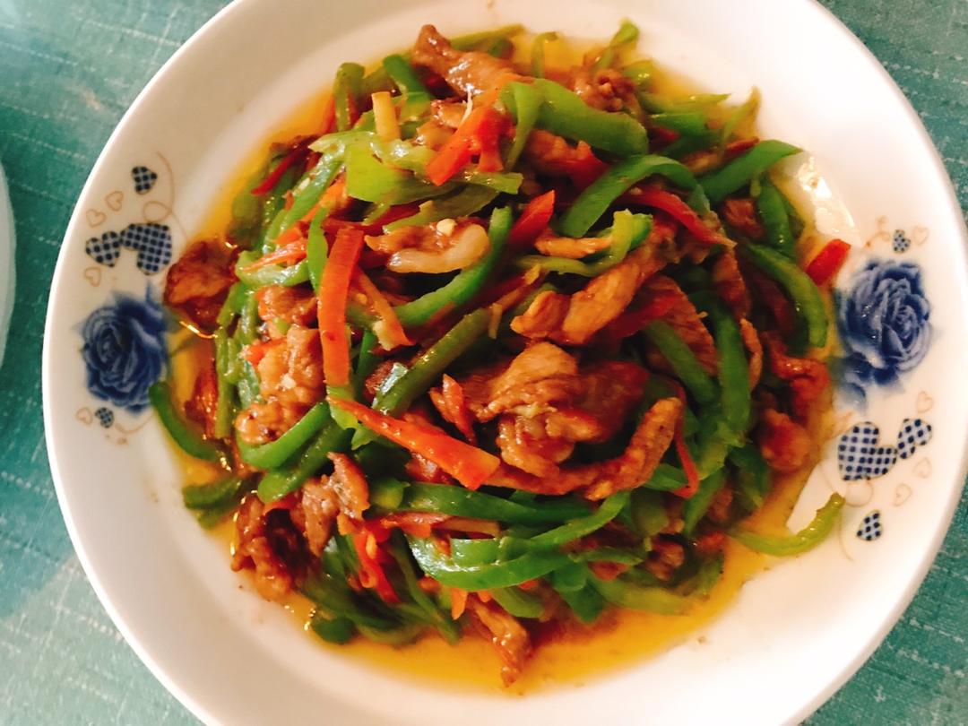 青椒炒肉丝