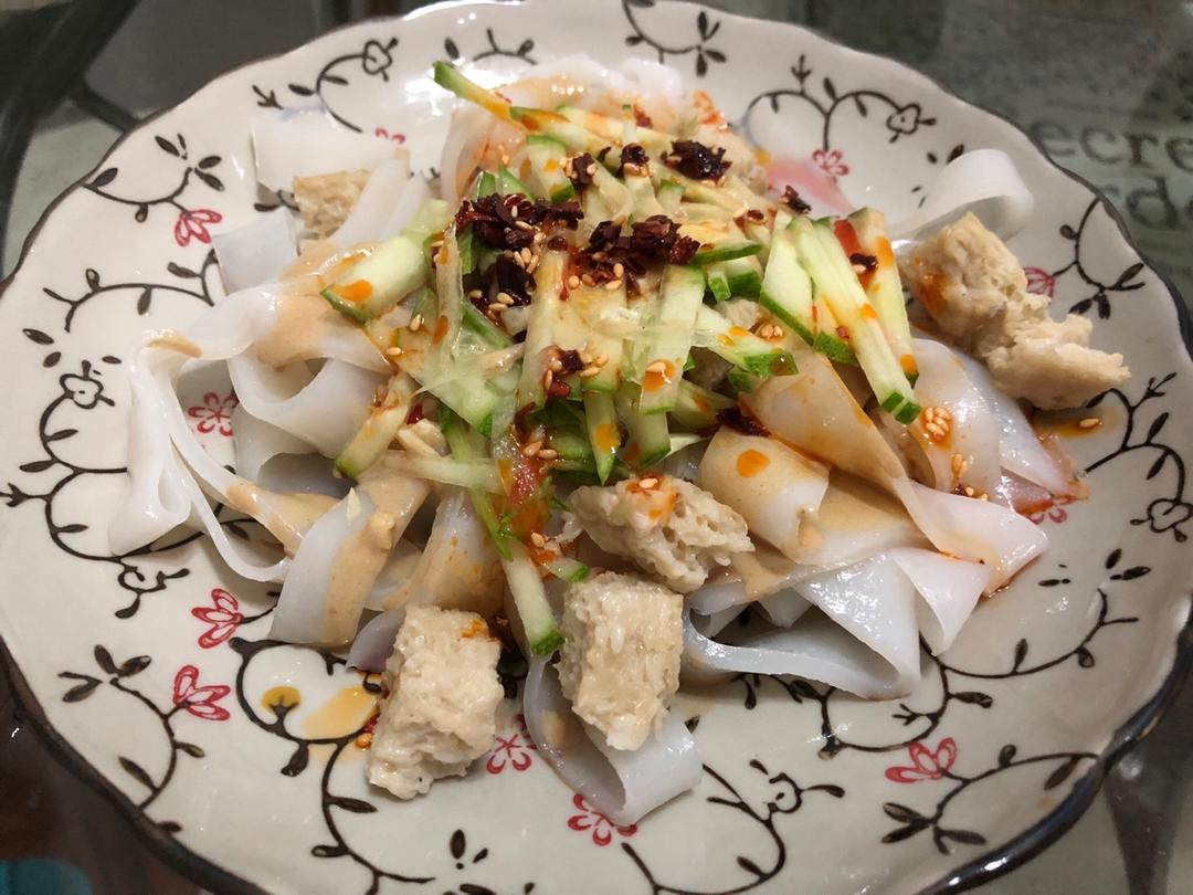 自制凉皮，面筋