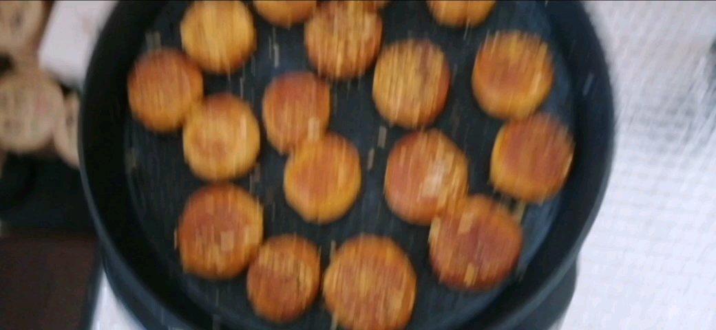 豆沙南瓜糯米饼(外酥里嫩)