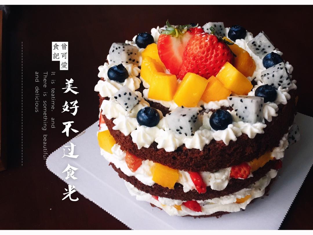 6寸可可戚风（内附8寸5蛋配方）