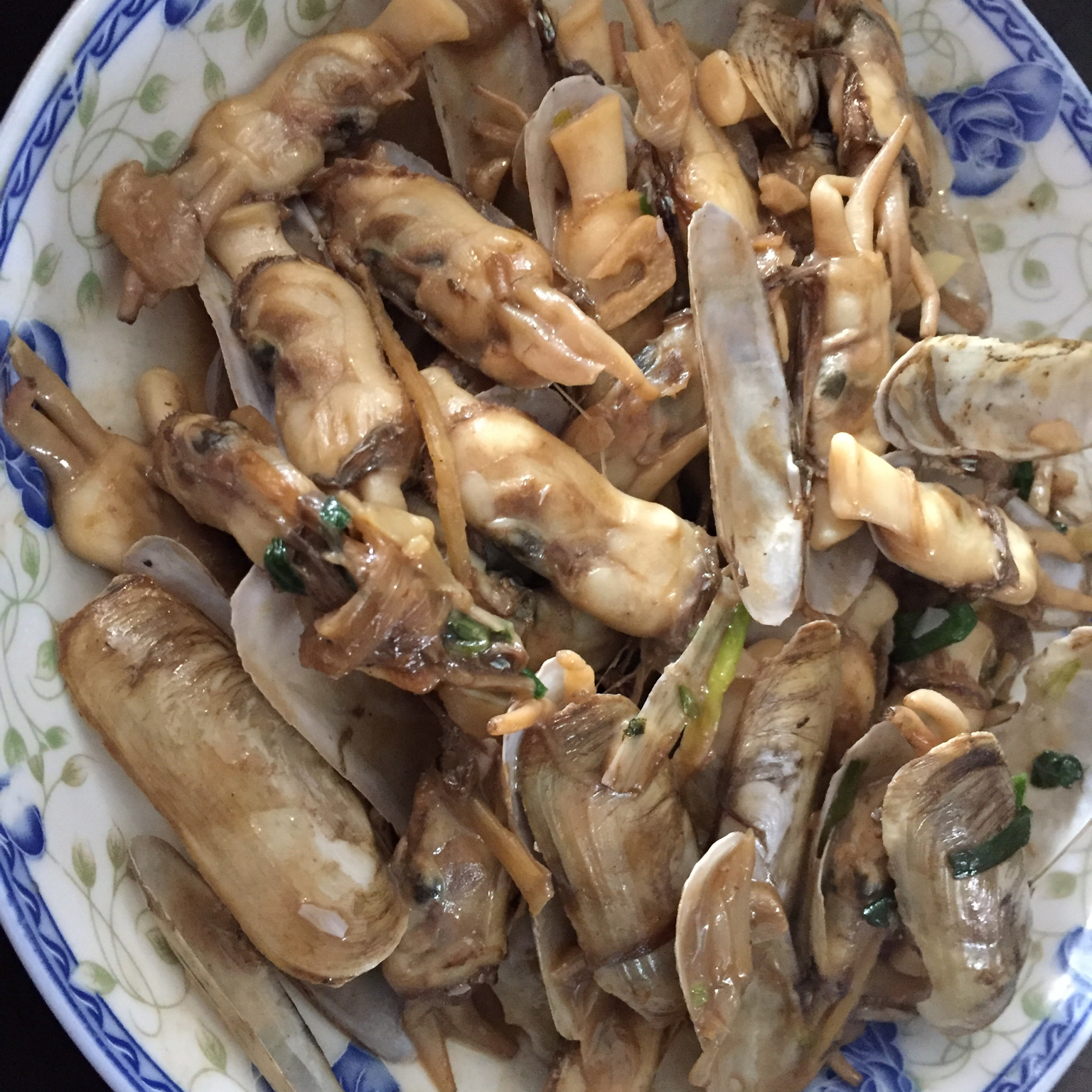 葱爆蛏子