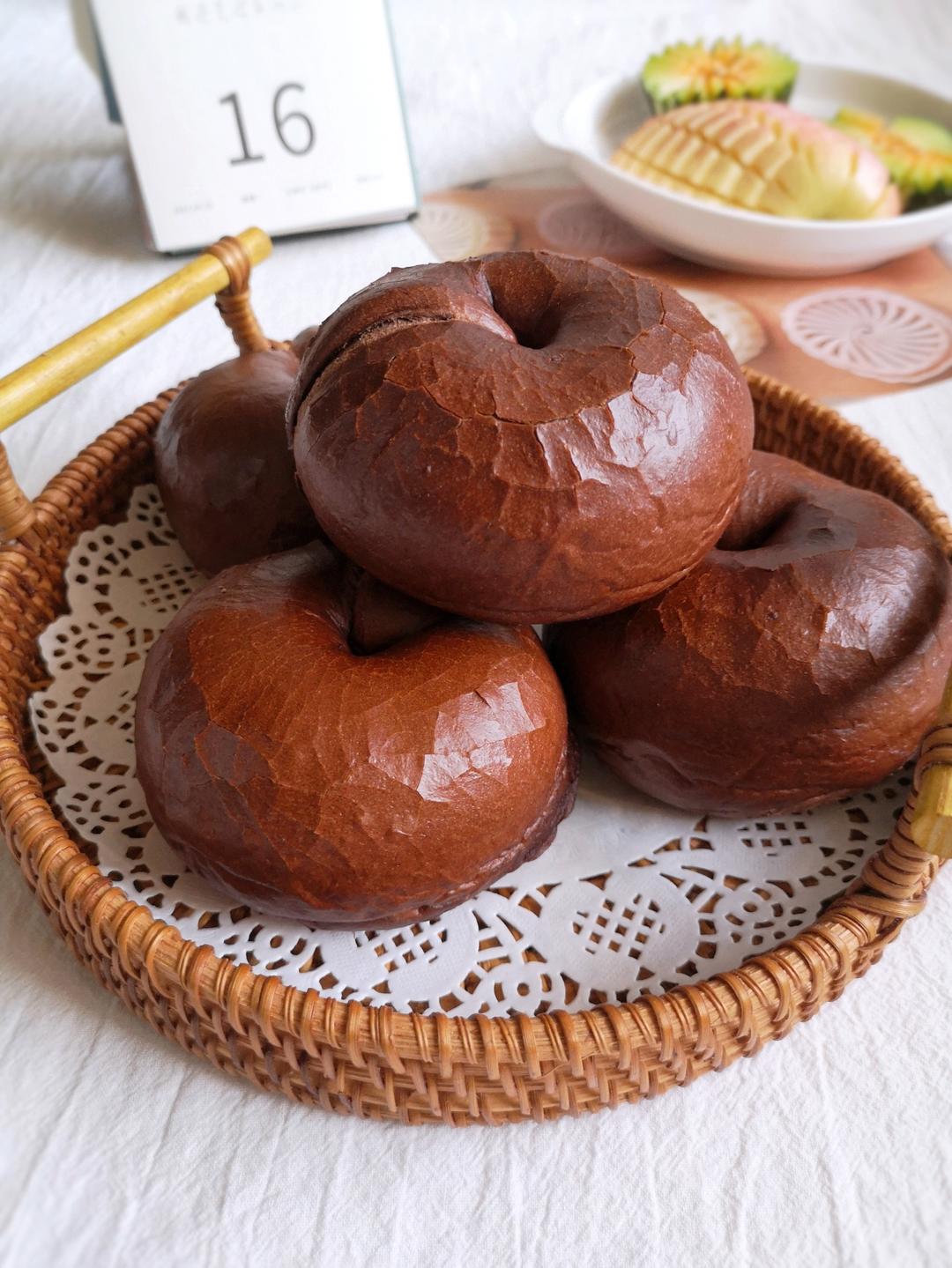 钻石纹低糖无油快手原味贝果-上班族福音