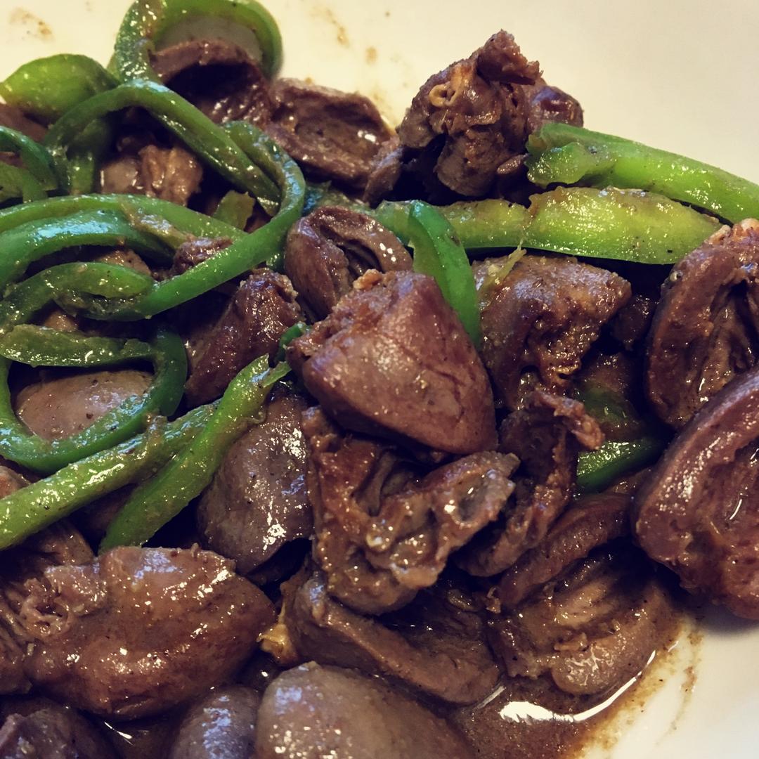 爆炒鸡心（孜然版）