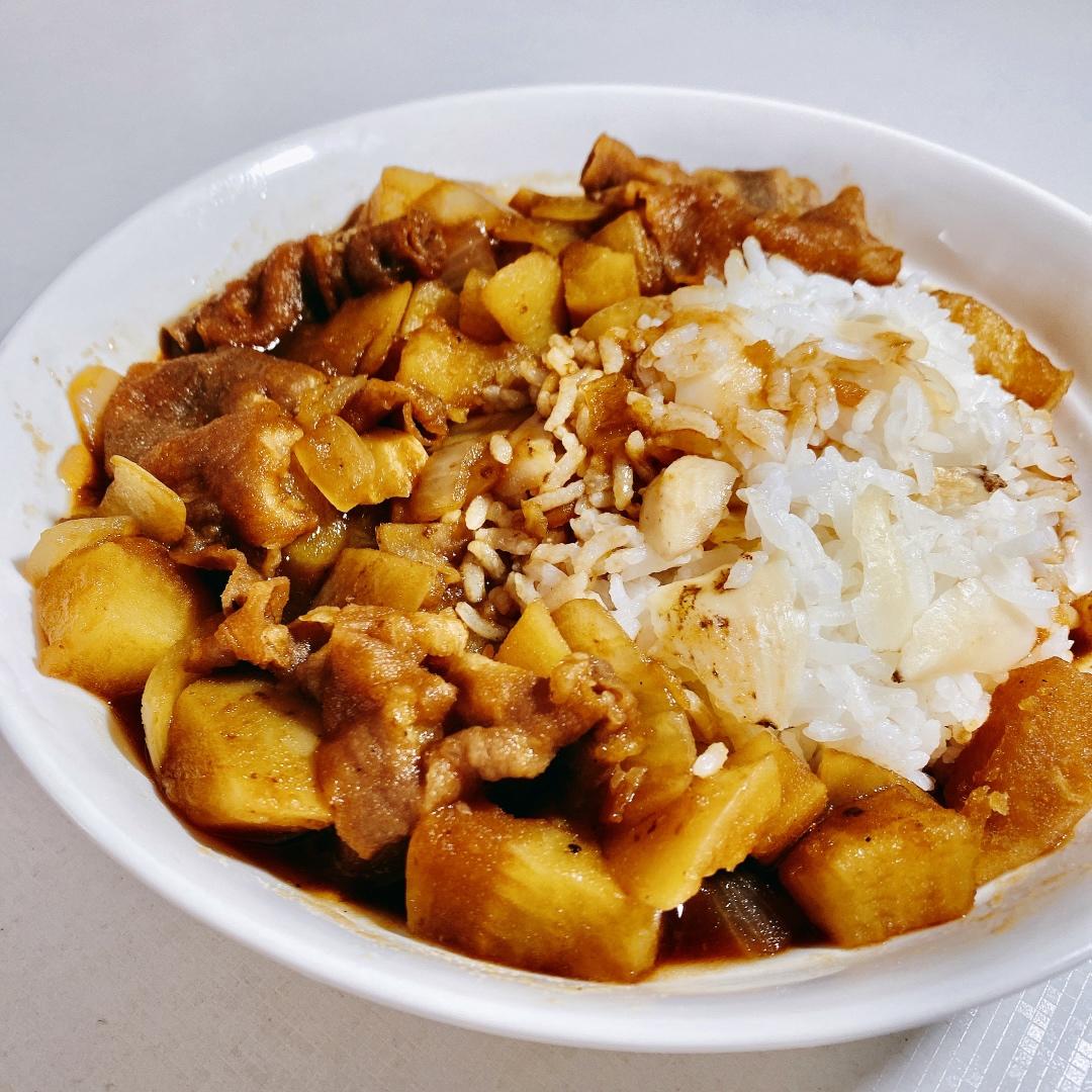 好吃到舔碗底的土豆肥牛拌饭
