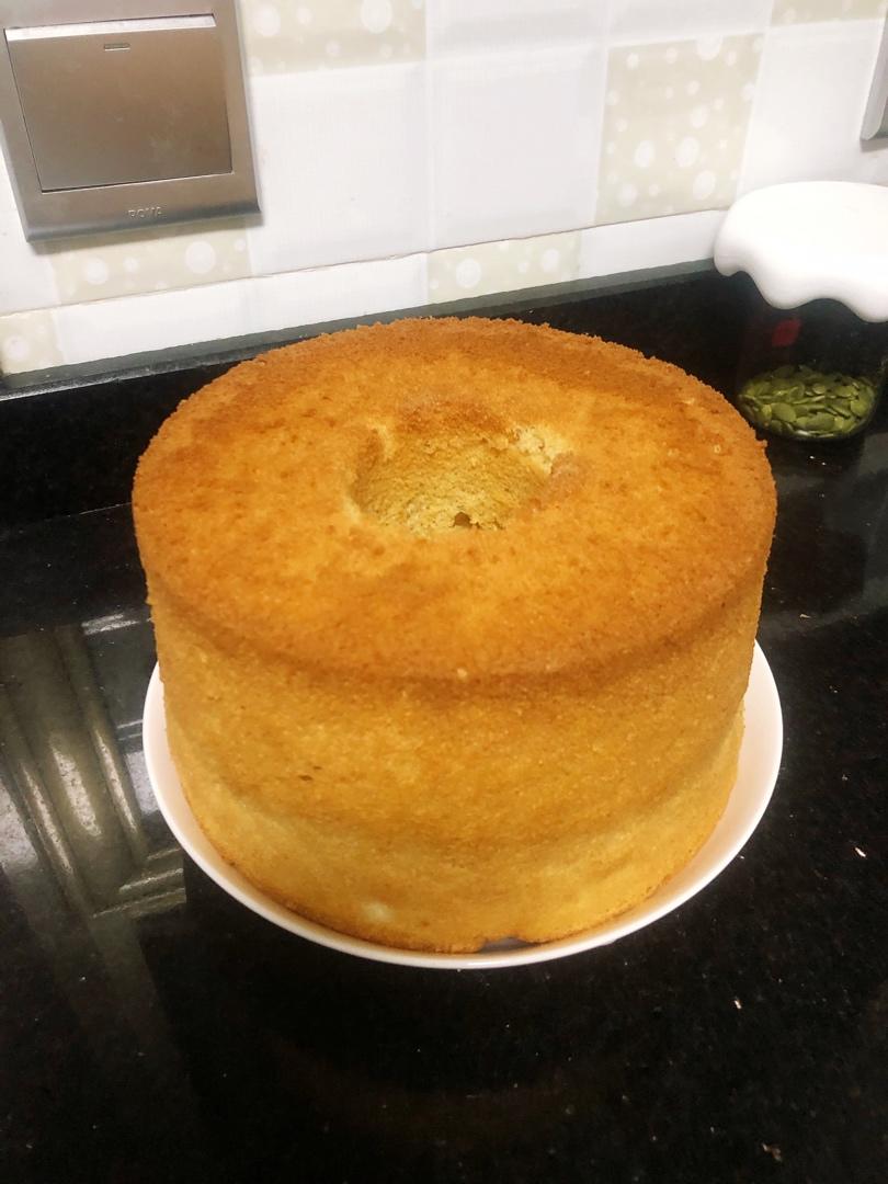 青井老师的焦糖戚风蛋糕