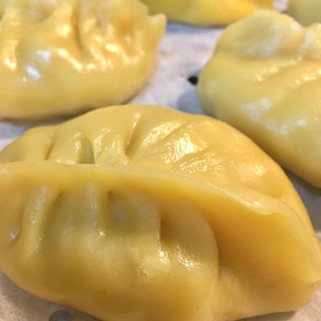 玉米面蒸饺素萝卜馅