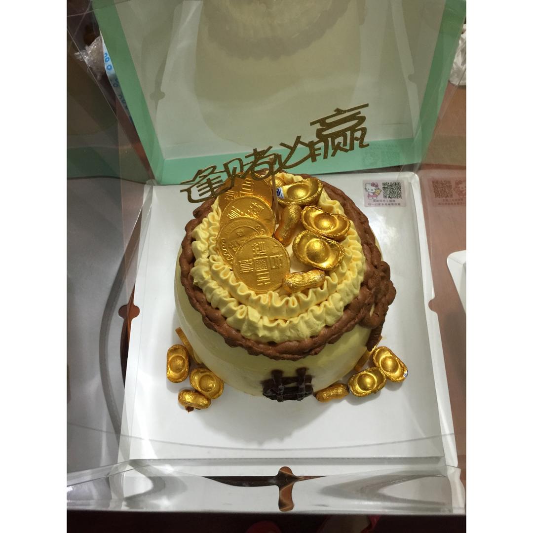 异形蛋糕钱袋生日蛋糕（福袋生日蛋糕）