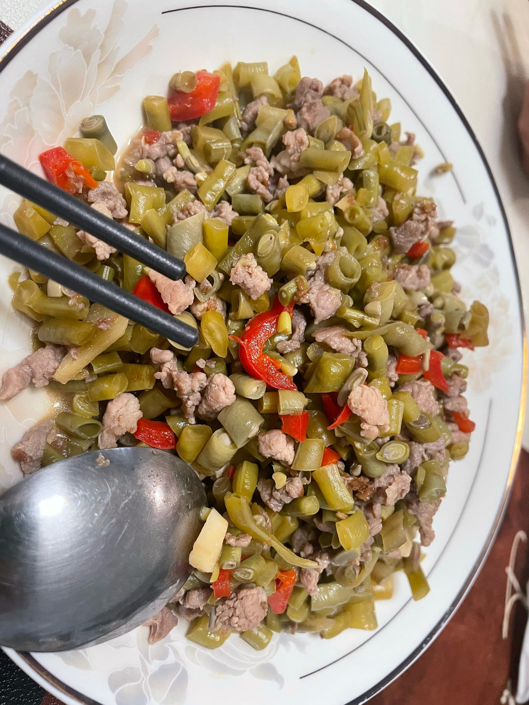 酸豆角肉沫