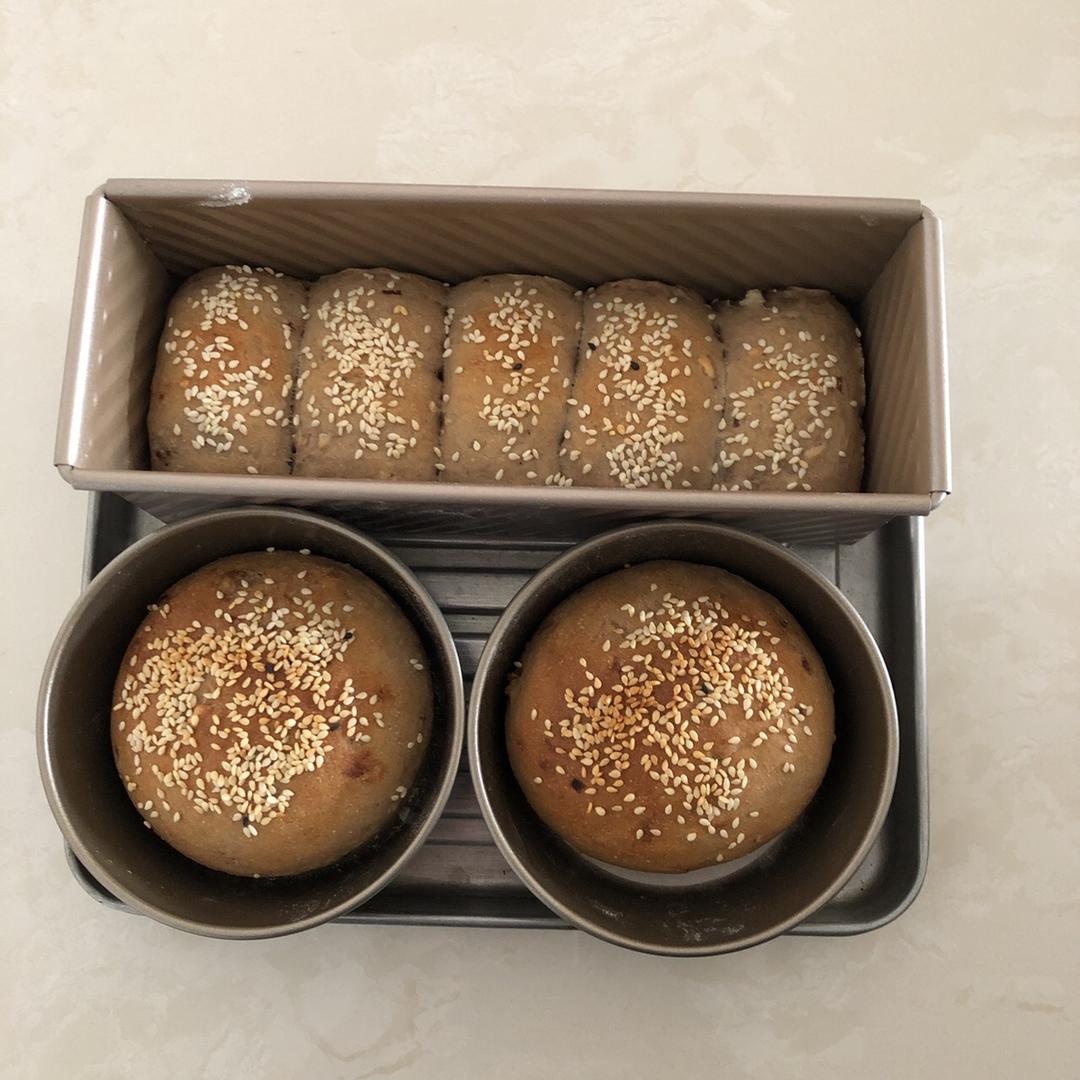 无油无糖全麦燕麦软欧面包