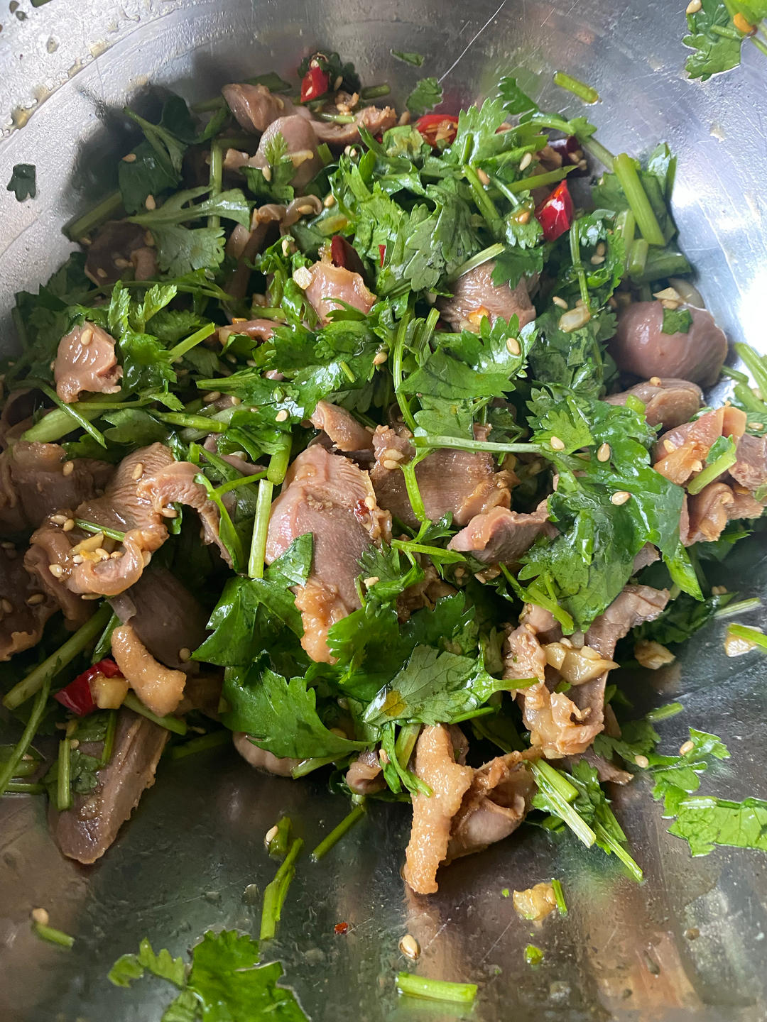 三碗米饭还不够❗️酸辣过瘾的凉拌鸡胗