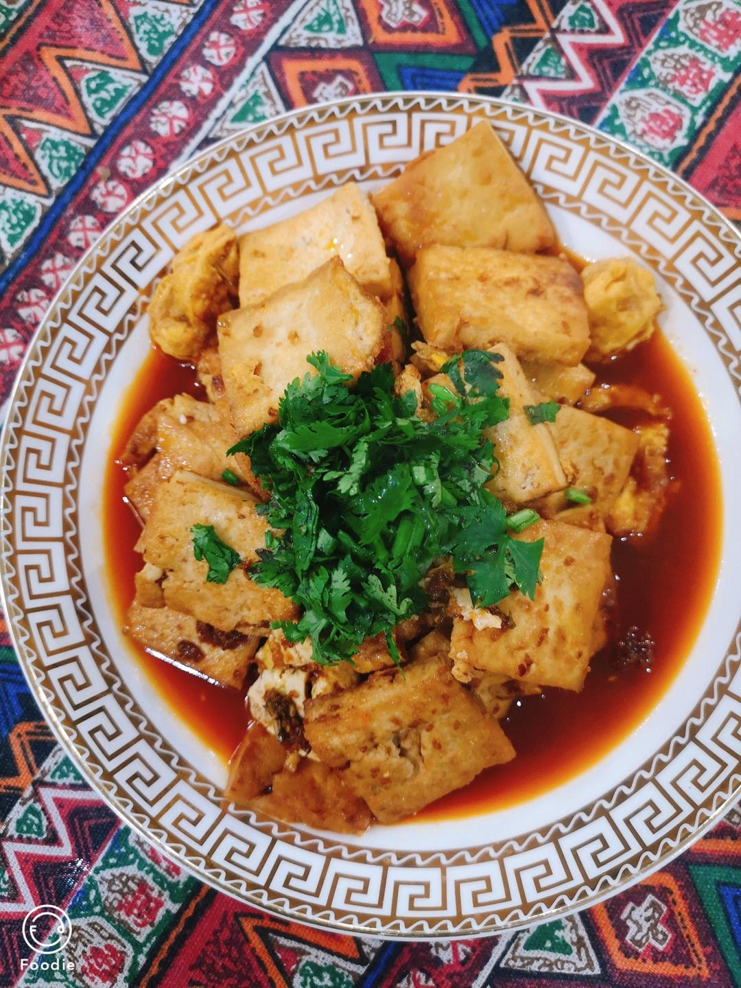 蒜香煎豆腐 炒鸡无敌美味