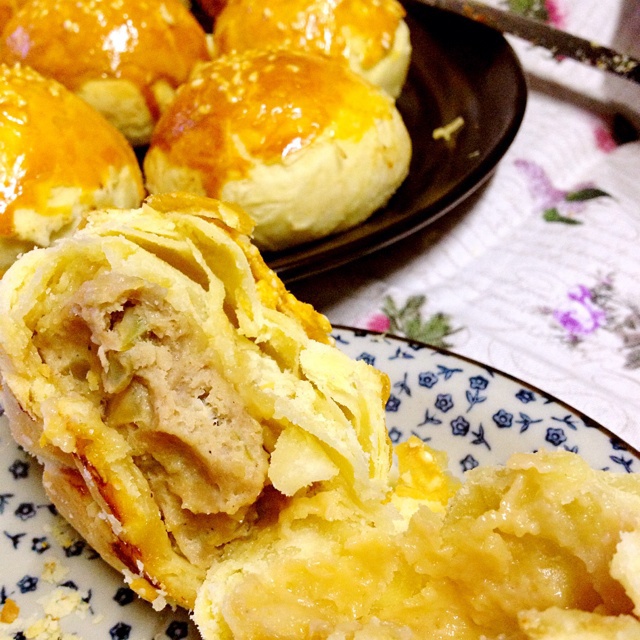 苏式榨菜鲜肉月饼