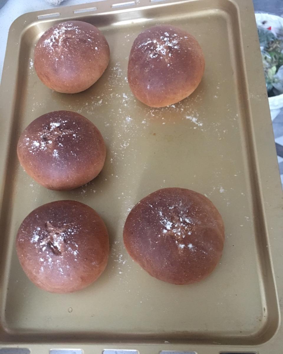 豆沙蛋黄面包～好吃到哭～