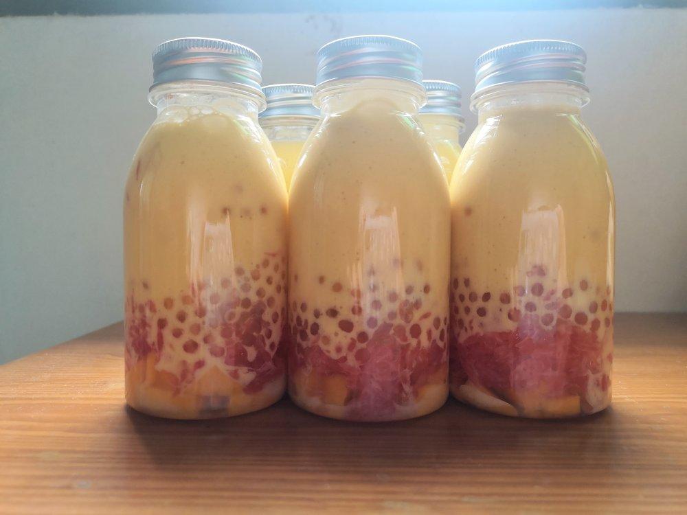 港式甜品——杨枝甘露(芒果西米露)附芒果花切法