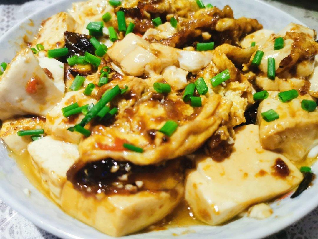 鸡蛋炒嫩豆腐