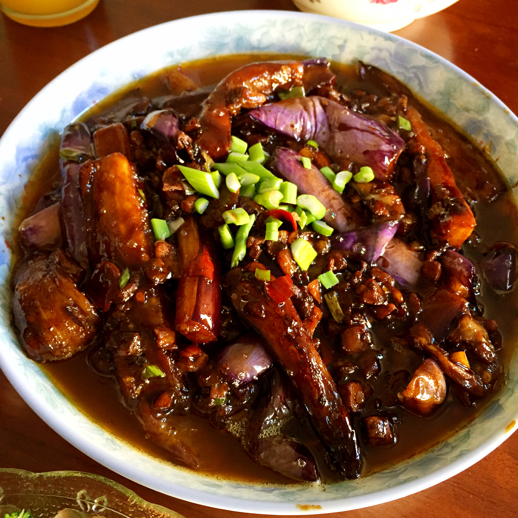 红烧肉沫茄子