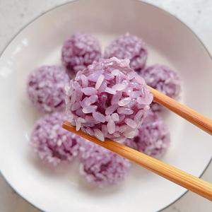 软糯香甜的紫薯糯米丸子的做法 步骤8