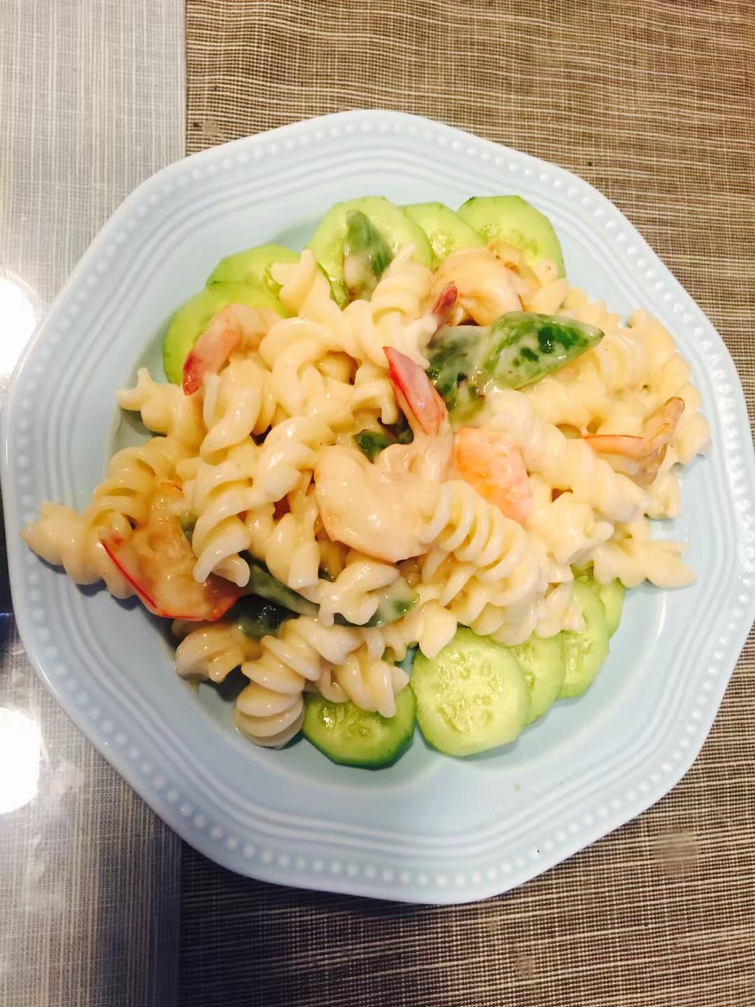 奶香土豆风味意面的做法