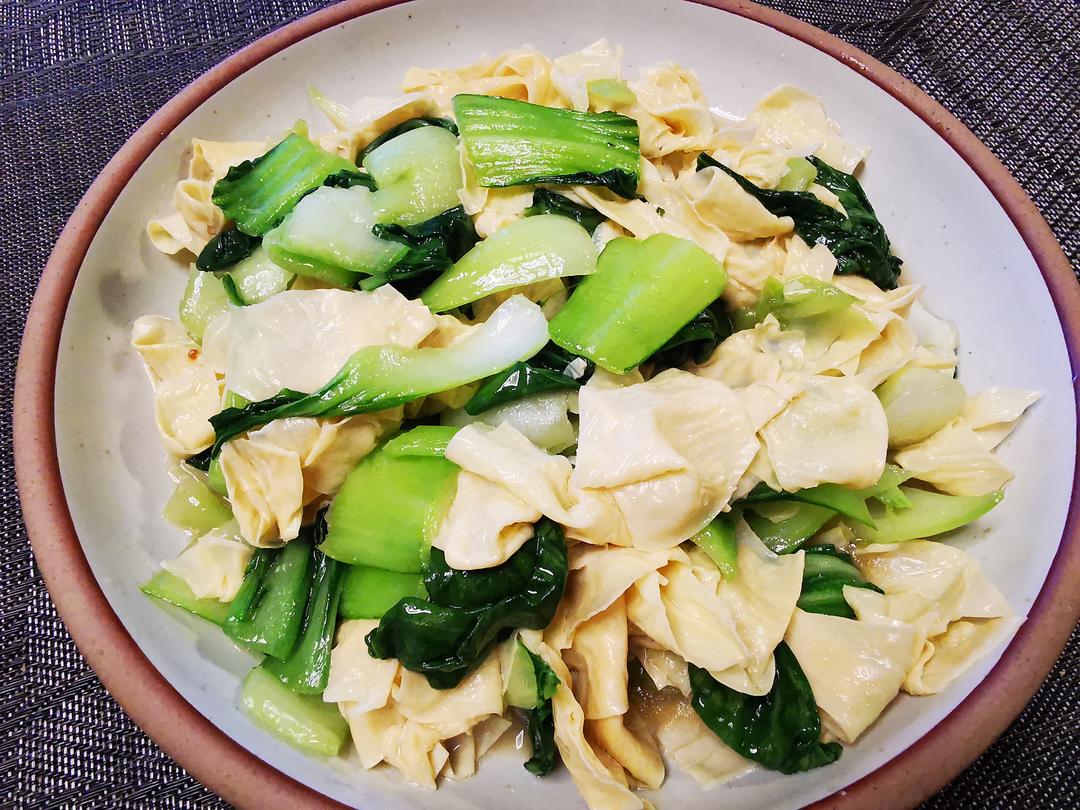 腐皮青菜的做法