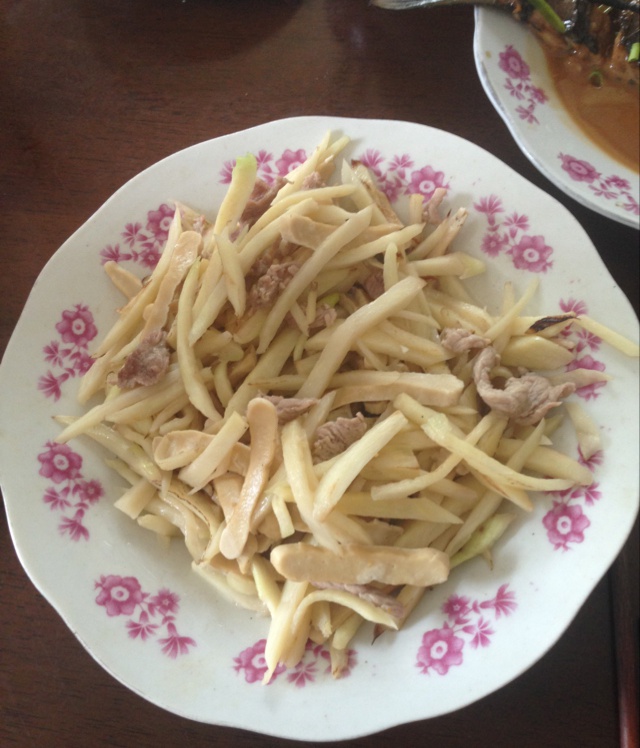 茭白炒毛豆