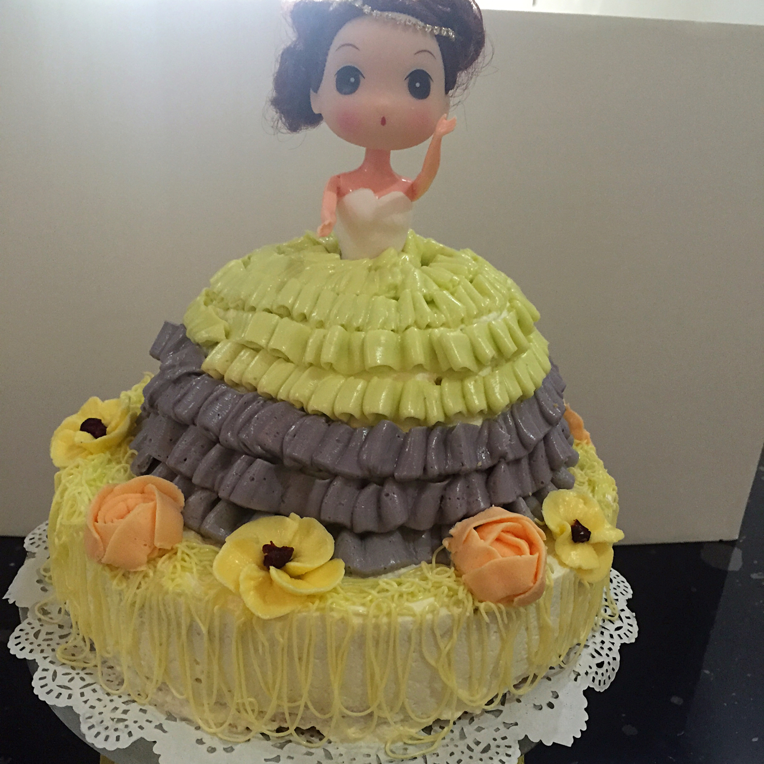 梦幻时尚的芭比蛋糕