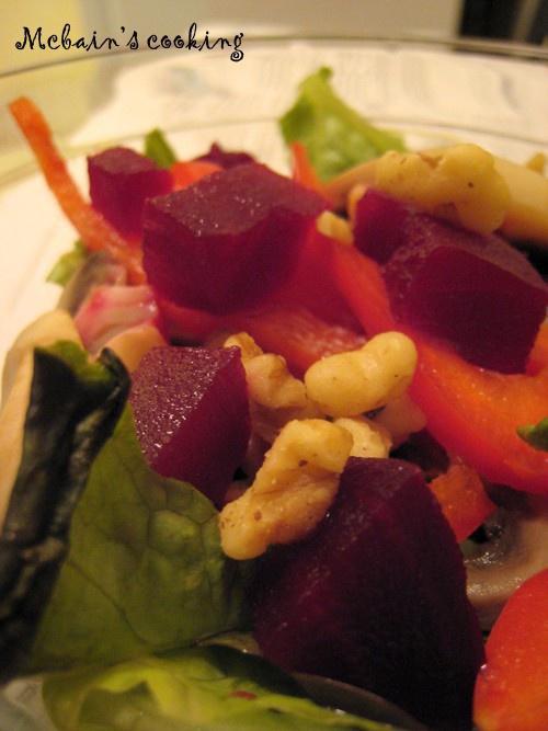 红菜头核桃沙拉的做法