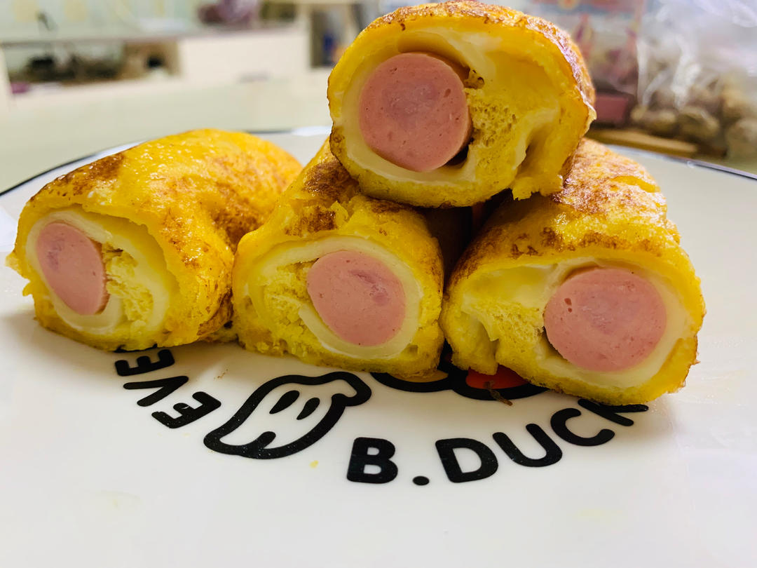 一口爆浆✅10分钟搞定的营养早餐‼️火腿吐司卷