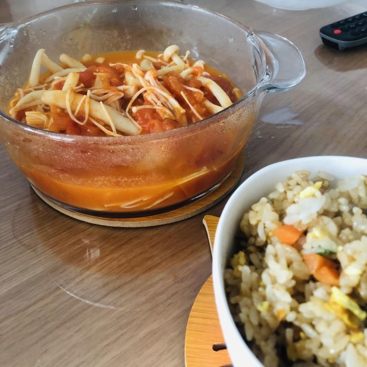 番茄烩金针菇