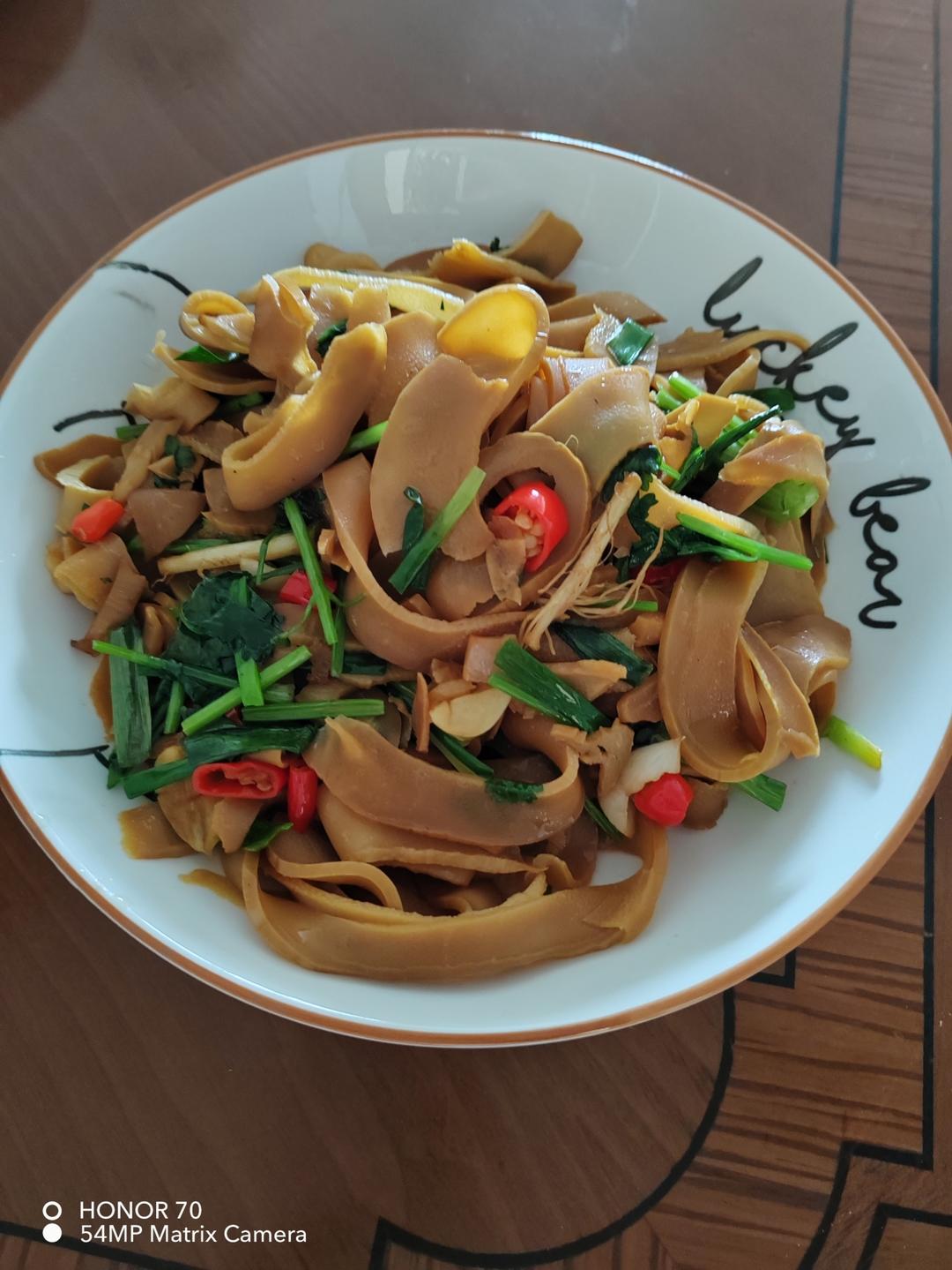 家常清炒黄笋干（广西口味）