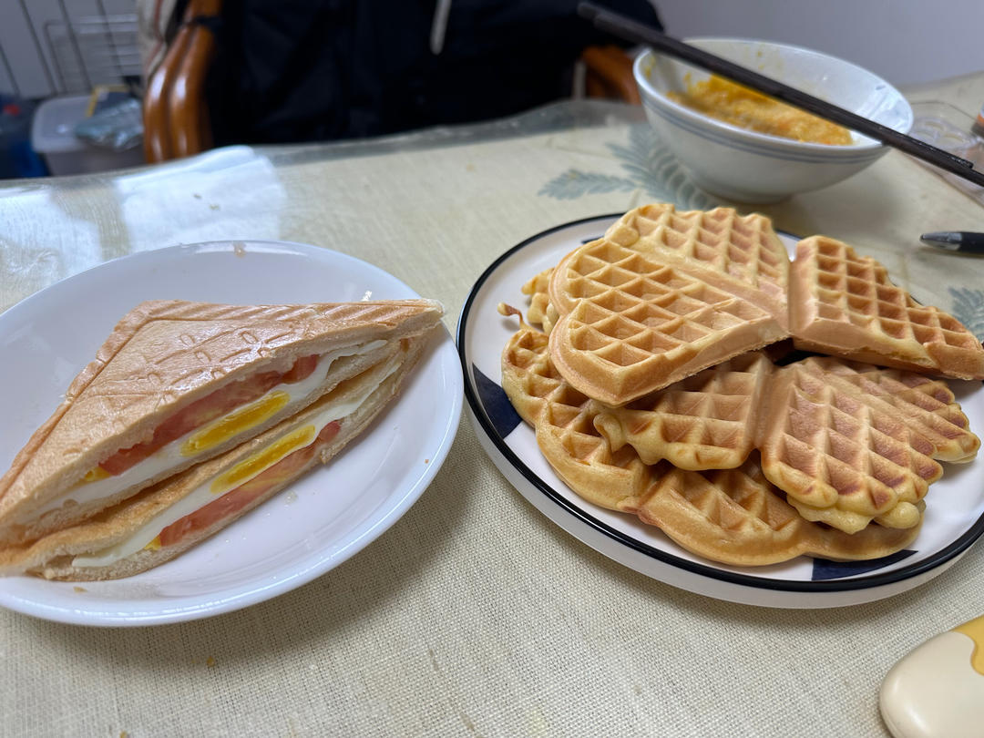 华夫饼 发酵版 不用手揉 搅一搅就ok 无泡打粉