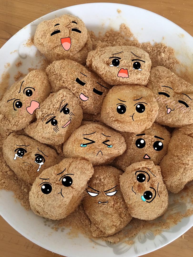 超简单糯米小糍粑团子