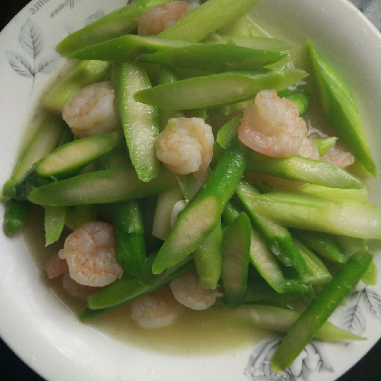 芦笋炒虾仁