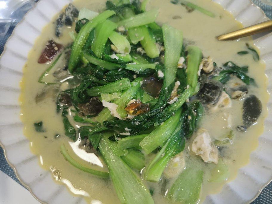 鲜掉眉毛的超快手素食上汤鸡毛菜