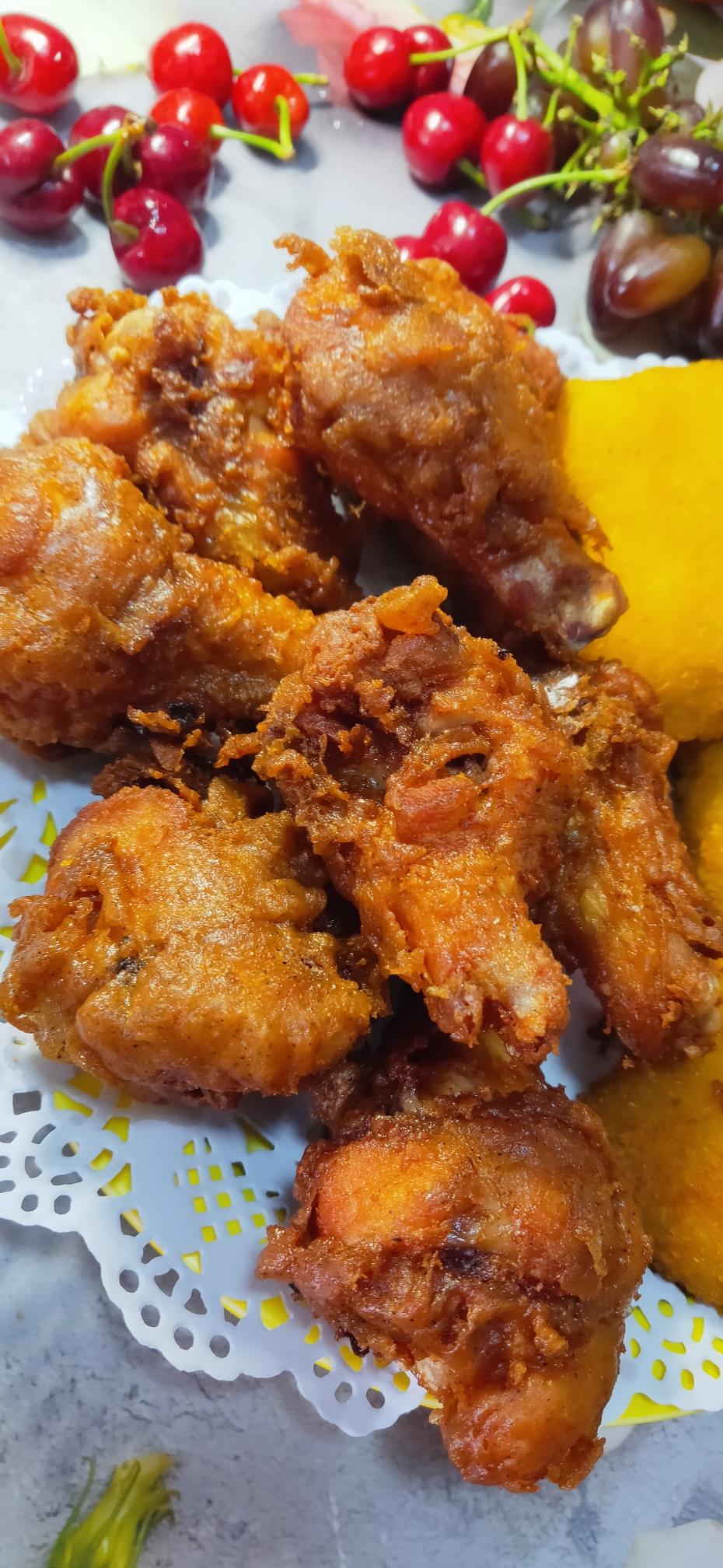 香脆炸鸡腿(自制炸粉)的做法