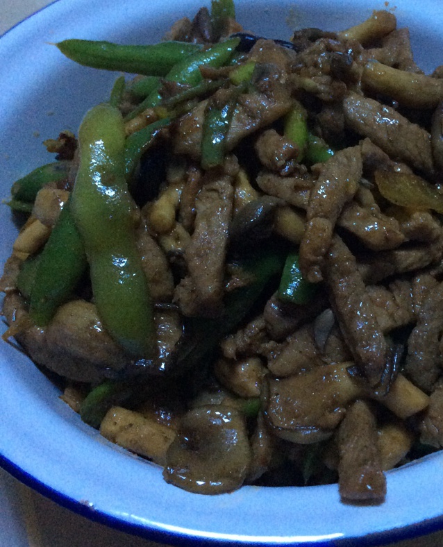 豆角炒肉