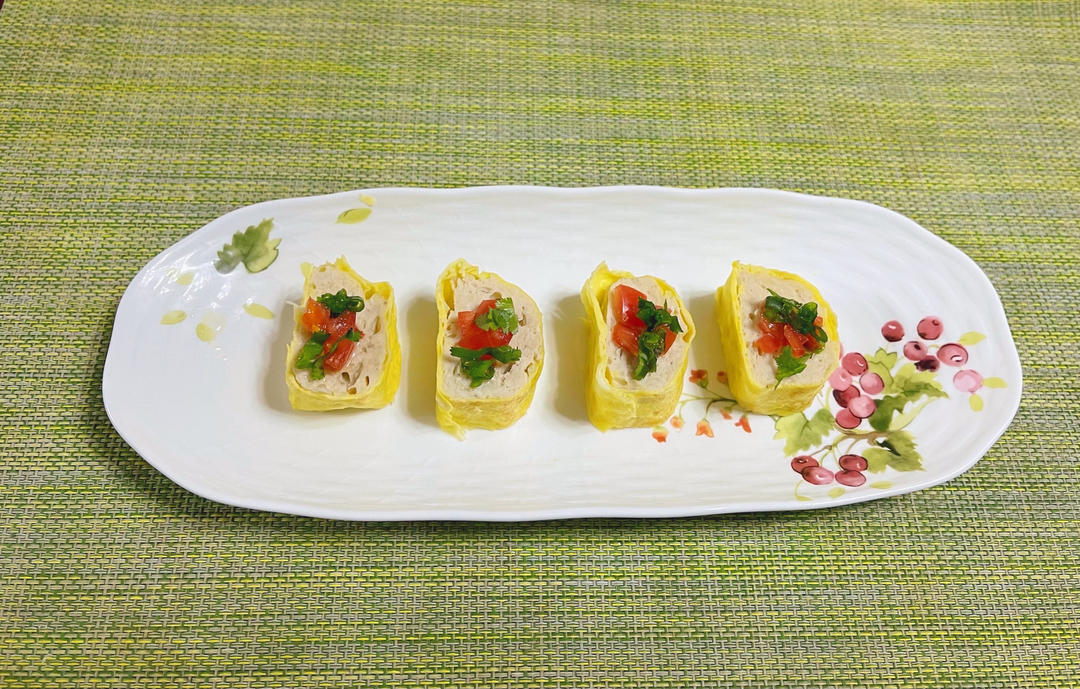 食用方便的鸡肉蛋卷