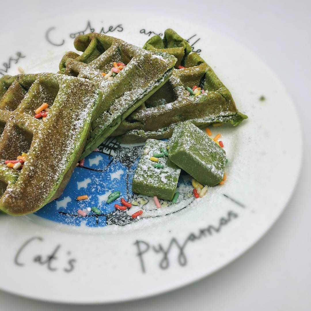 可可糯米华夫饼