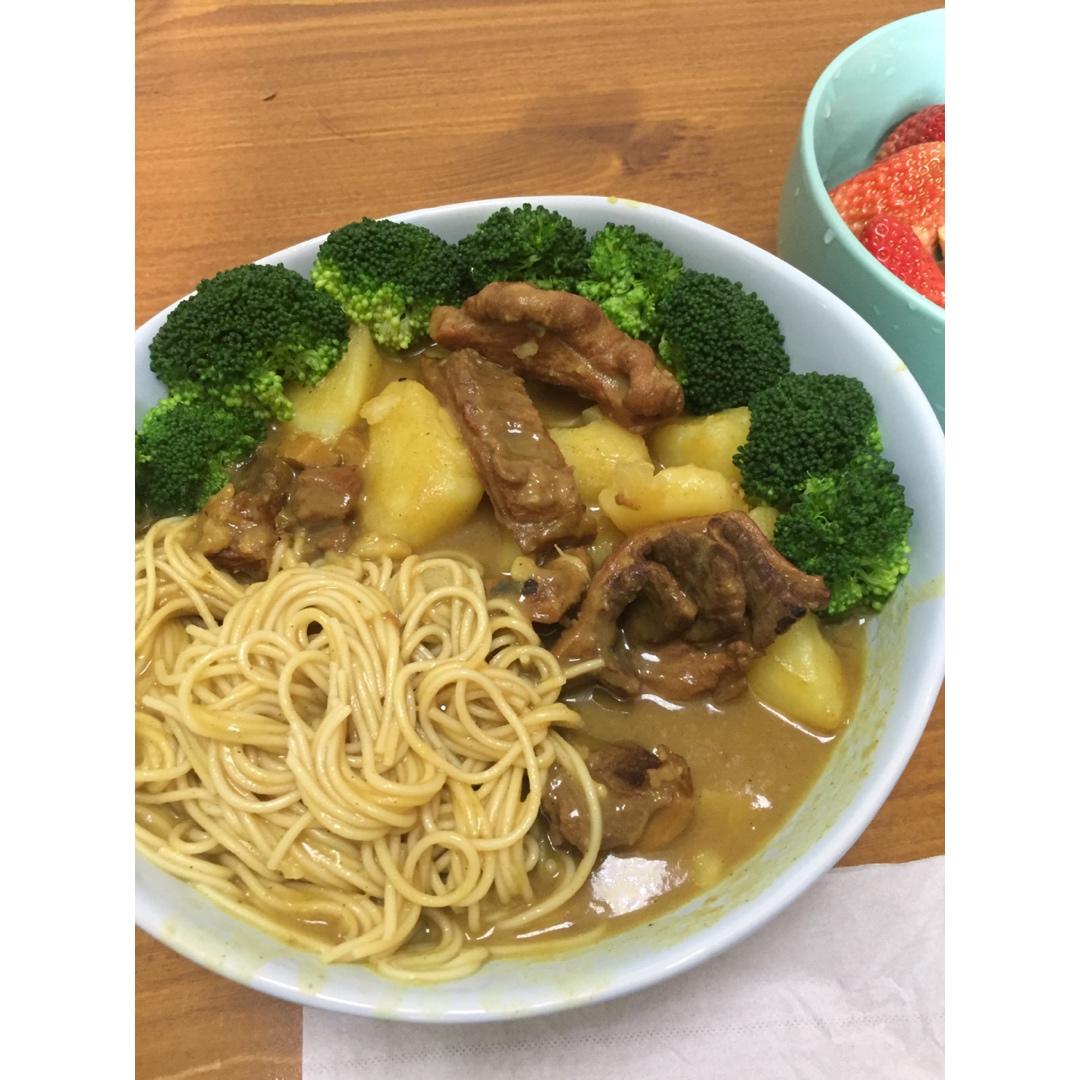 wing654做的咖喱面条