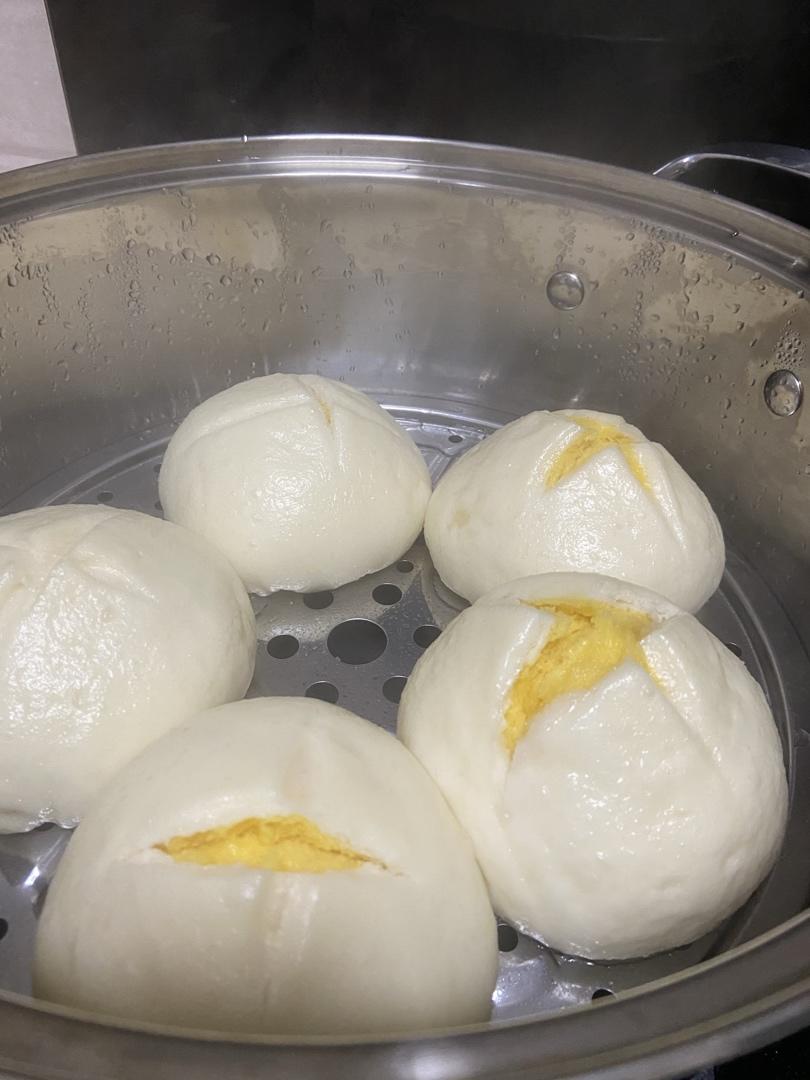 【双色开花紫薯馒头】，馒头也可以有花样儿。