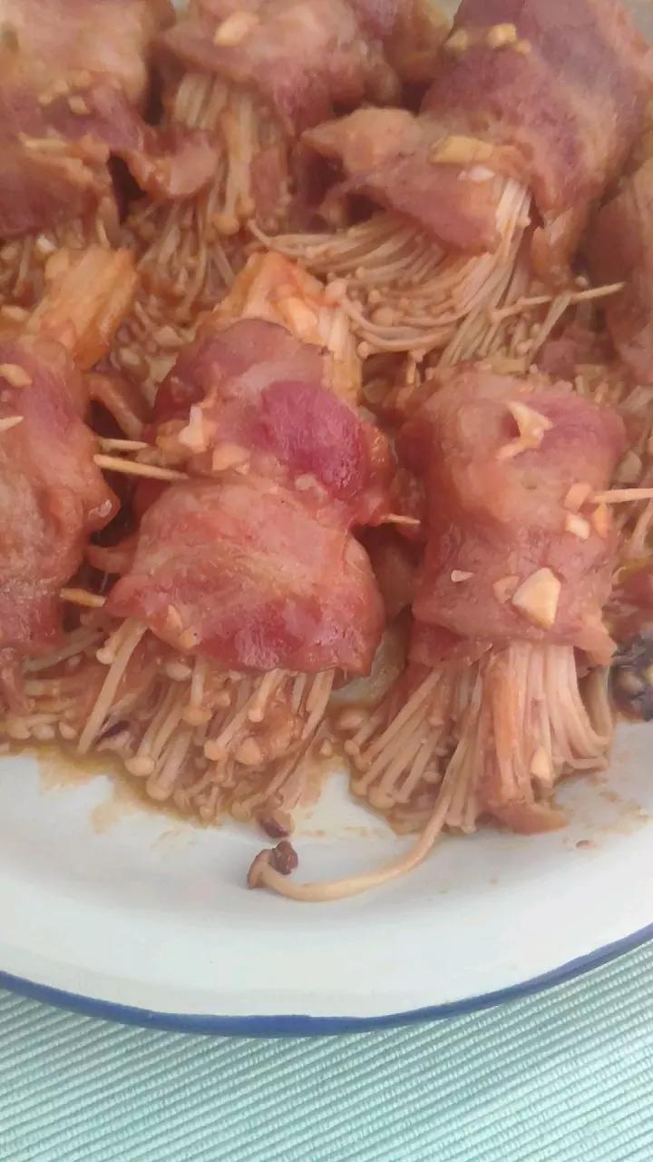 金针菇培根卷