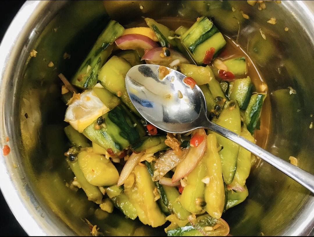 巨好吃的搅拌黄瓜‼️酸酸辣辣超可口。的做法