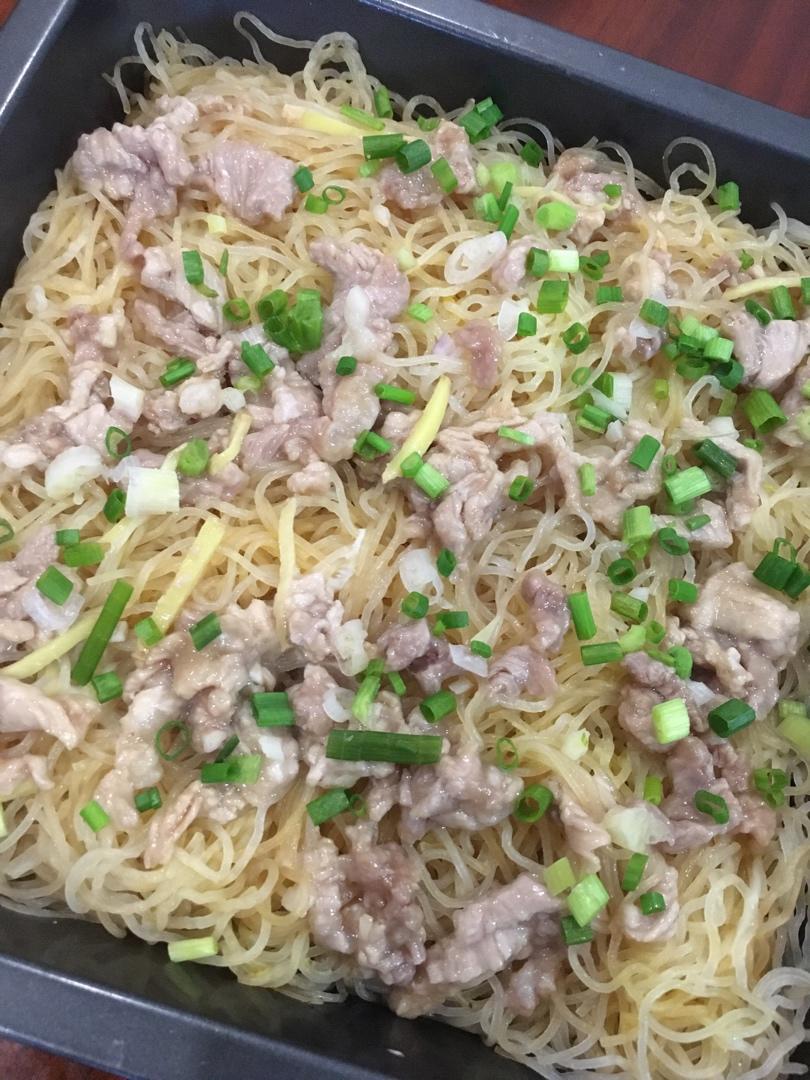 虾米蒸霸王花米粉