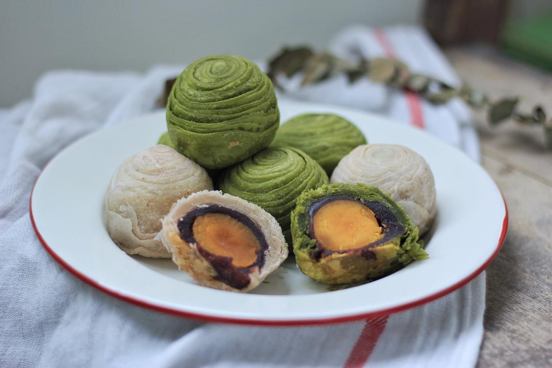 螺旋酥.蛋黄酥.-个人的技巧