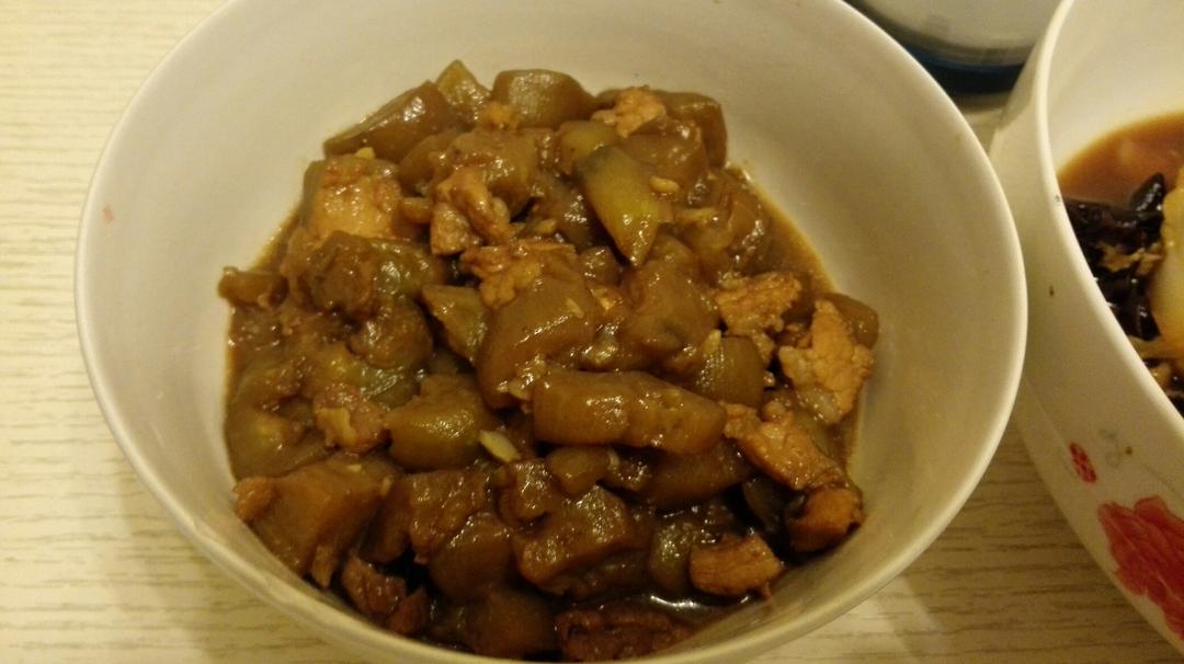 红烧肉末茄子