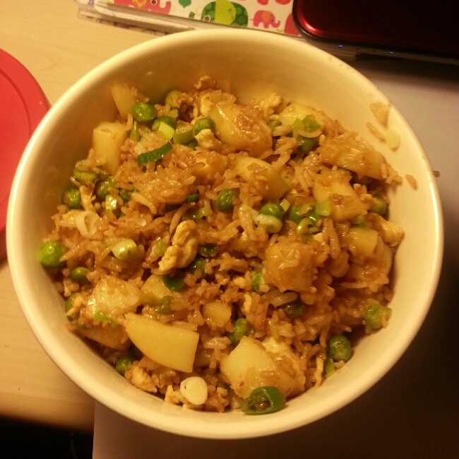 傻瓜版酱油炒饭