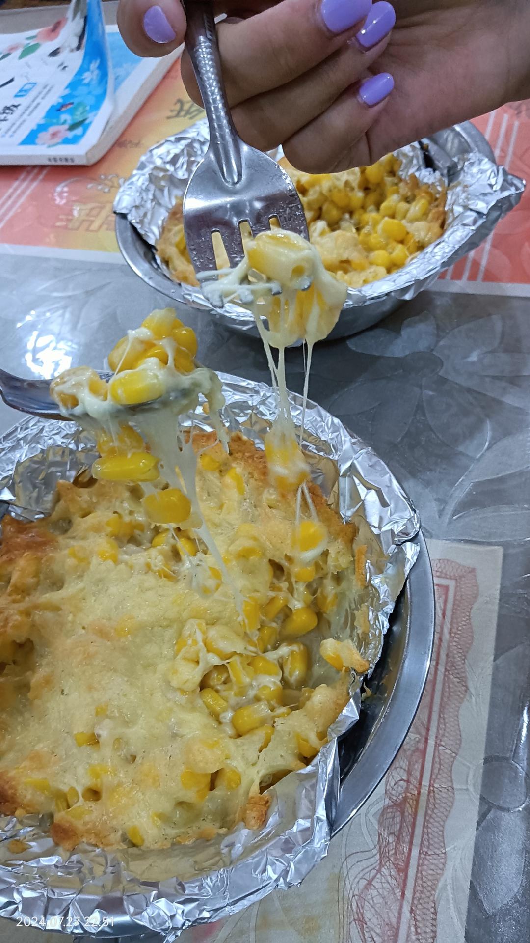 芝士焗玉米粒