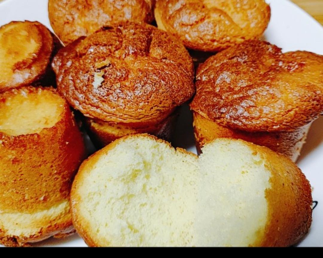 (不加一滴油)奶香小蛋糕【空气炸锅版】的做法