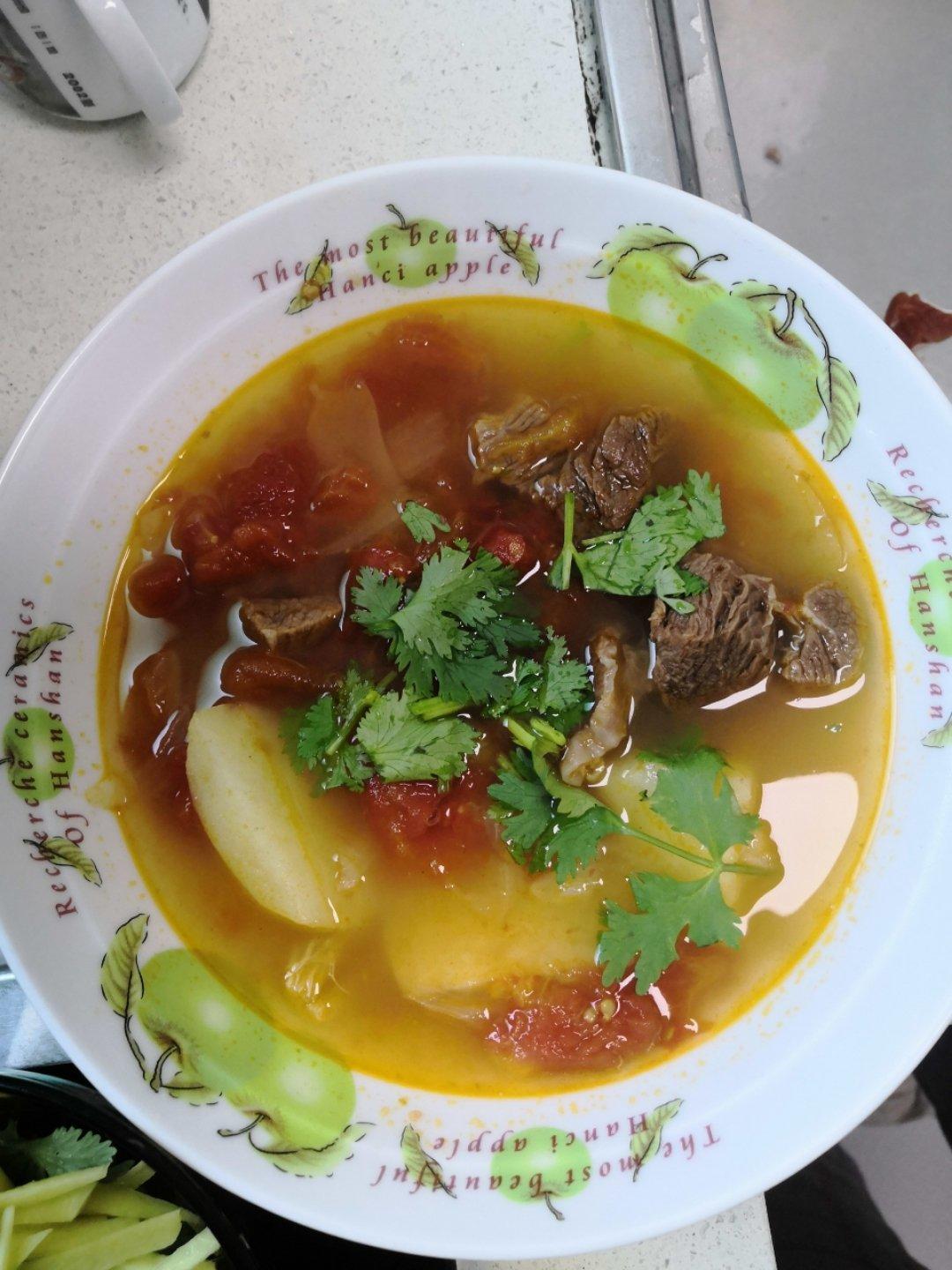 番茄土豆炖牛腩