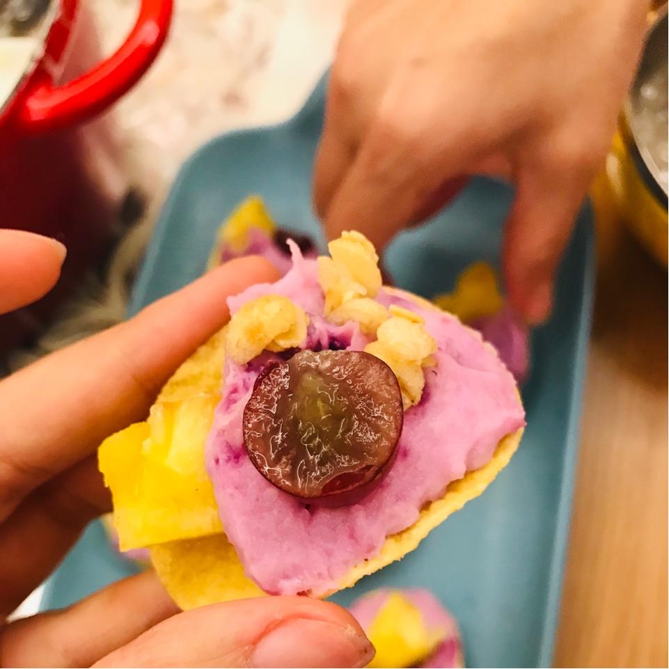 紫芋香脆薯片沙拉